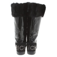 Richmond Patent leather boots in black