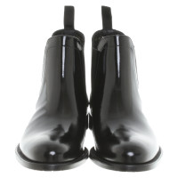 Hugo Boss Bottines en Cuir verni en Noir