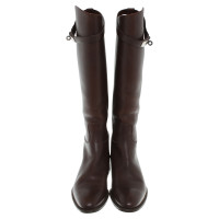 Hermès Brown leather boots