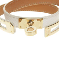 Hermès Bracelet/Wristband Leather in White