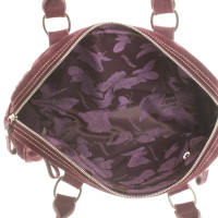 Longchamp Handtasche aus Wildleder in Violett