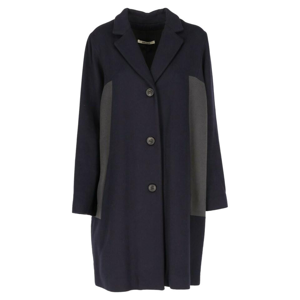 Bally Jacket/Coat Wool in Blue