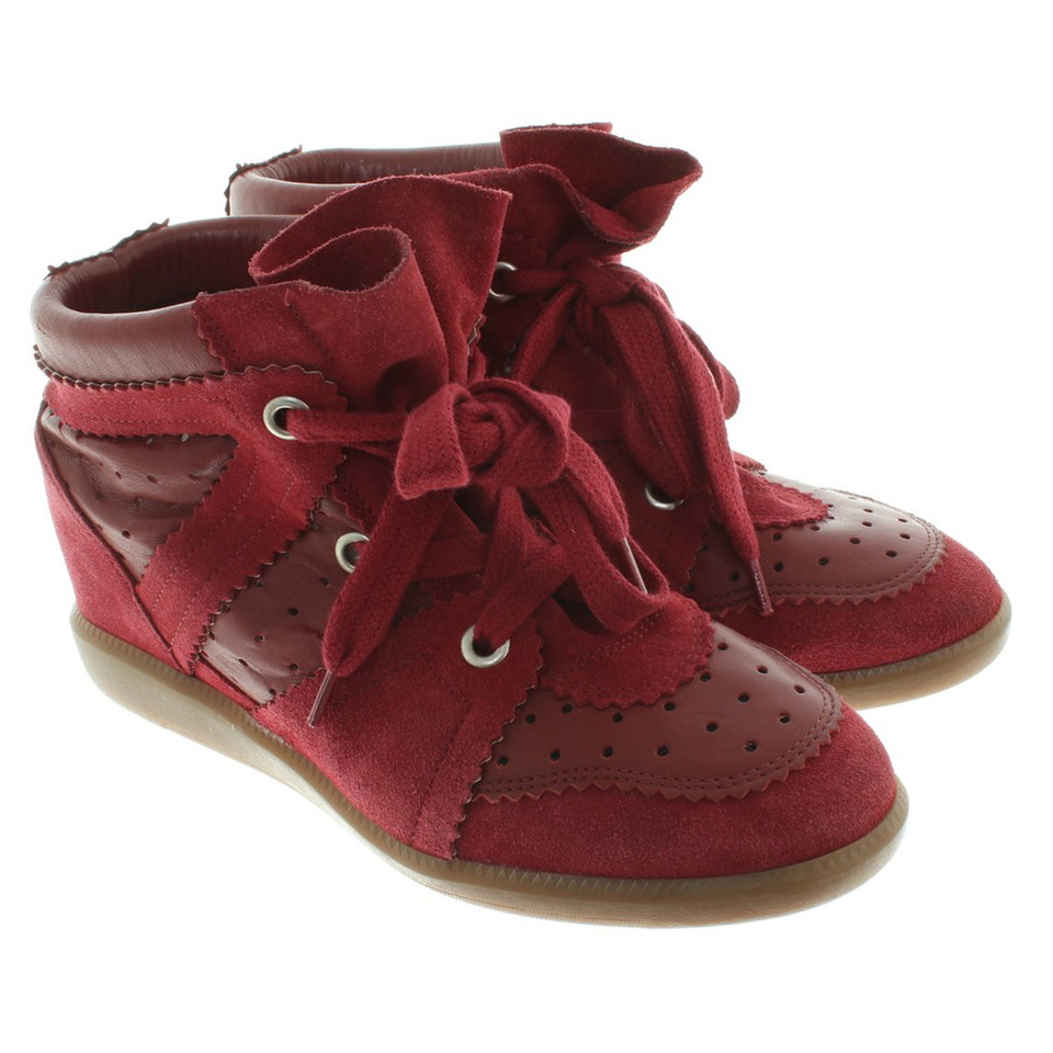 Isabel Marant Sneaker-Wedges in Rot
