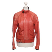 Belstaff Giacca/Cappotto in Pelle in Rosso