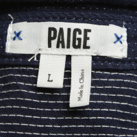 Paige Jeans camicia di jeans con motivo