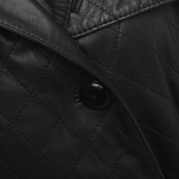 Drykorn Leather coat in black