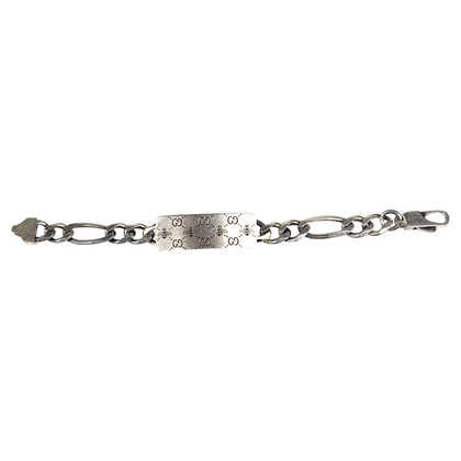 Gucci Armreif/Armband aus Stahl in Silbern