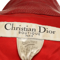 Christian Dior Lederjacke in Rot