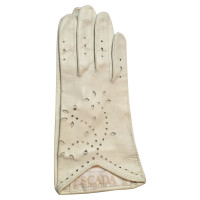 Escada Leather gloves with lace pattern