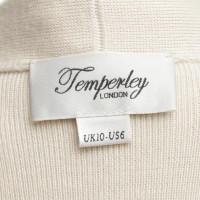 Temperley London Cardigan lavorato a maglia beige