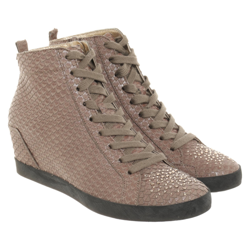 Kennel & Schmenger Sneakers aus Leder in Taupe