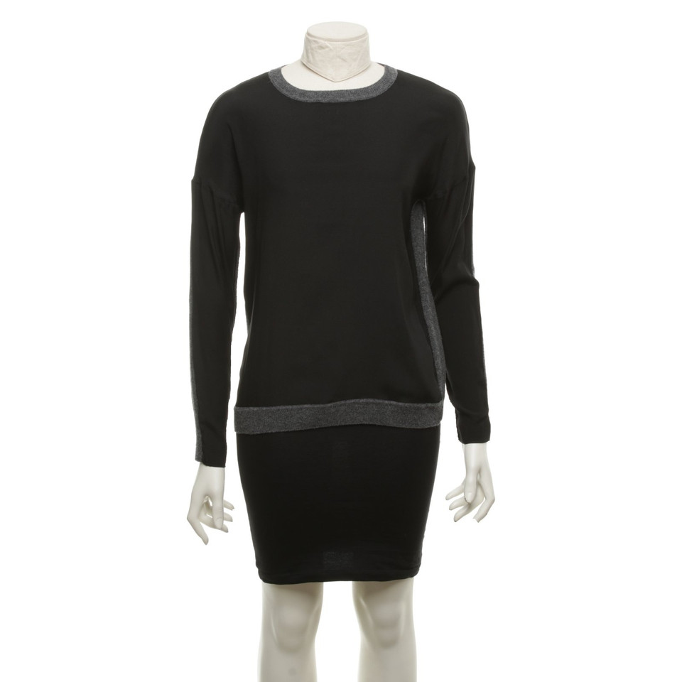Twin Set Simona Barbieri Sweater in grijs / zwart