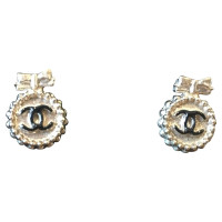 Chanel Chanel Bow Mini CC Logo Gold Stud