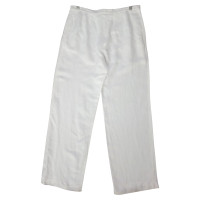 Max Mara Pantalon en lin blanc