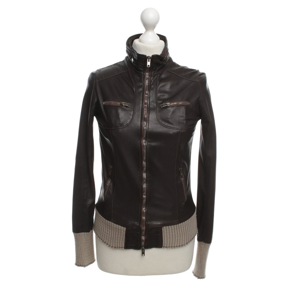 Giorgio Brato Brown leather jacket