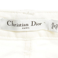 Christian Dior Baumwoll-Jeans in Creme