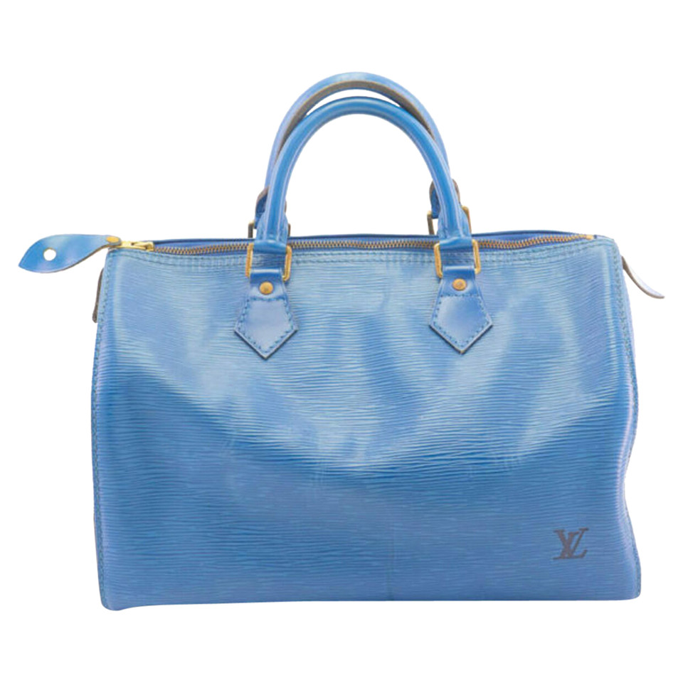Louis Vuitton Speedy 25 aus Leder in Blau