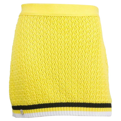 Philipp Plein Skirt Cotton in Yellow
