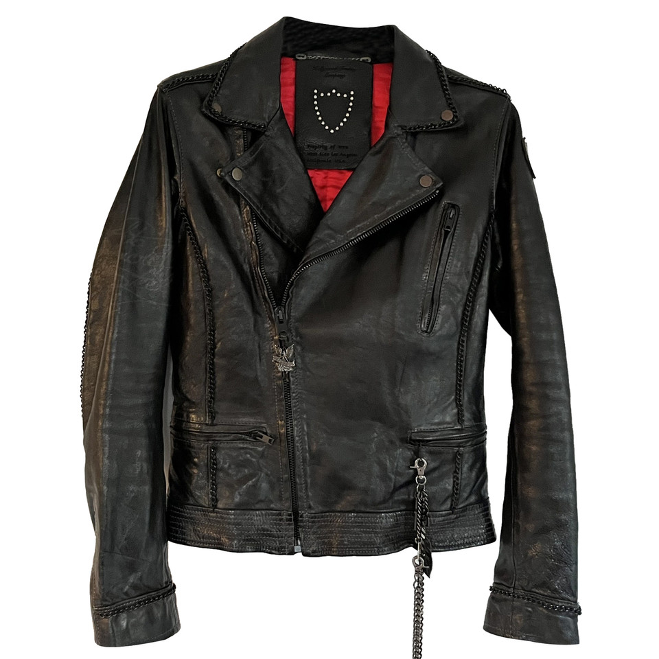 Htc Los Angeles Jacket/Coat Leather in Black