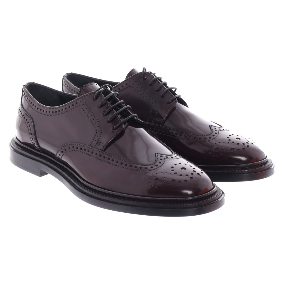 Agl Lace-up shoes Leather in Bordeaux