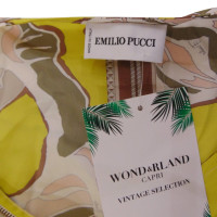 Emilio Pucci Emilio Pucci yellow multi zip dress
