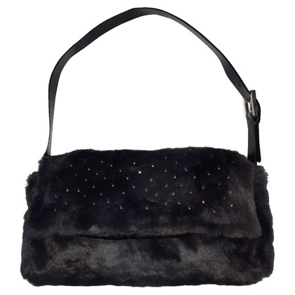 Fendi Handbag Fur in Grey