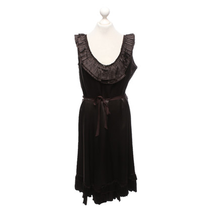 Laurèl Dress Silk in Brown