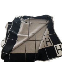 Hermès Avelon Decke Wol in Zwart