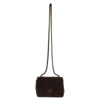Chanel Classic Flap Bag Mini Square Leer in Bruin