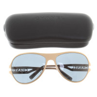 Chanel occhiali da sole color oro