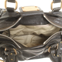 Chloé Handtasche aus Leder in Grau