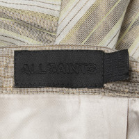 All Saints gonna a righe in beige