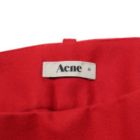 Acne Trousers in Red