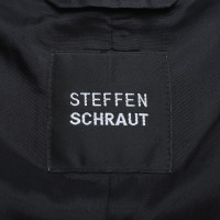 Steffen Schraut manteau de velours en noir