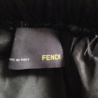 Fendi Black silk skirt