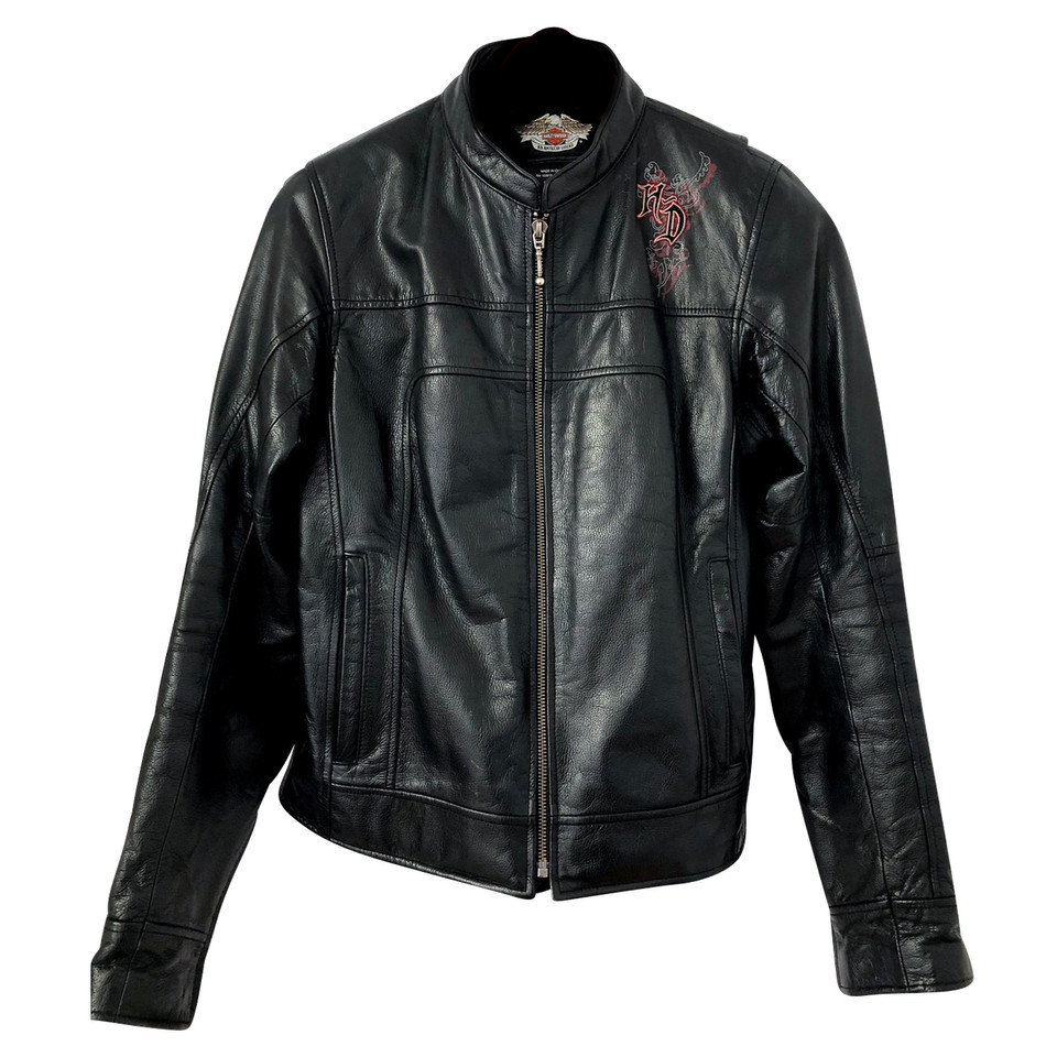 Harley Davidson Leather blouson with embroidery