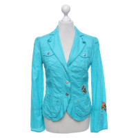 Marc Cain Blazer Linen in Turquoise