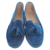 Pretty Ballerinas Pretty Loafer - Suede / Ballerina's in blauw suede