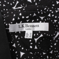 L.K. Bennett Kleid in Schwarz/Weiß
