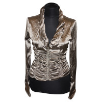 Giorgio Armani Silk blouse in crash look