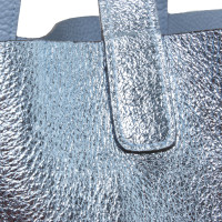 Abro Handtasche aus Leder in Blau