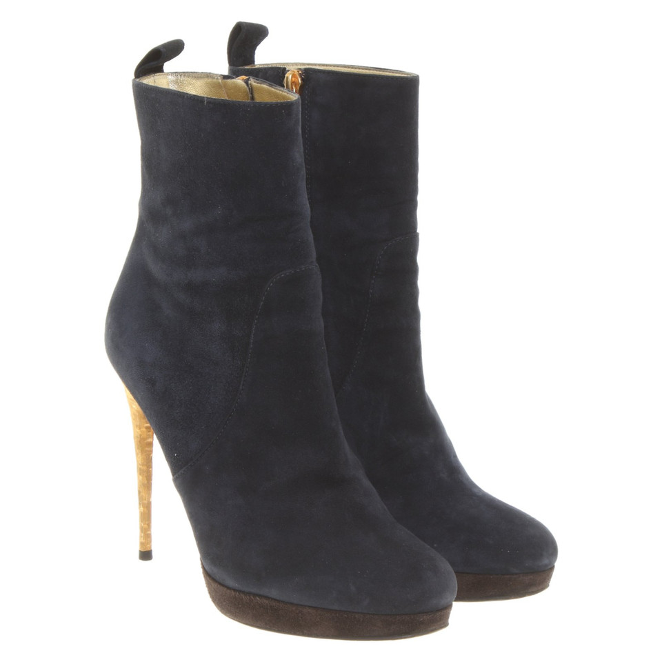 Dsquared2 Ankle boots Suede in Blue