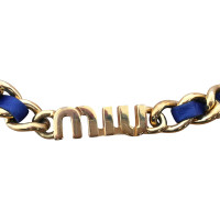 Miu Miu Blue chain belt