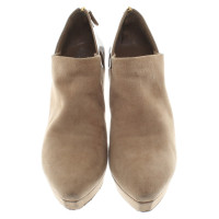 Gucci Suede ankle boots in beige