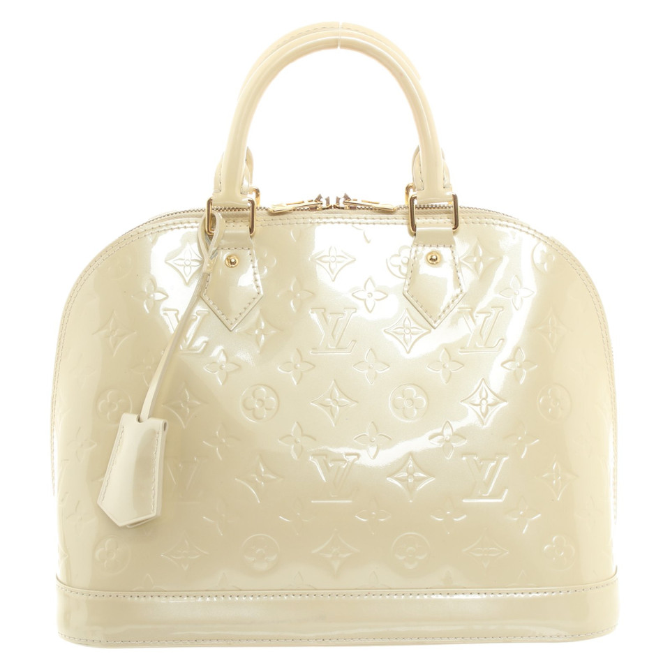 Louis Vuitton Alma aus Lackleder in Beige