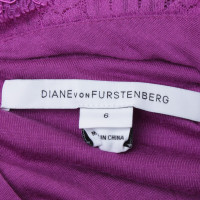 Diane Von Furstenberg Kanten jurk in roze
