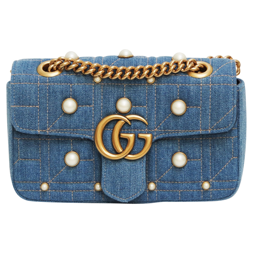 Gucci Handbag Jeans fabric in Blue