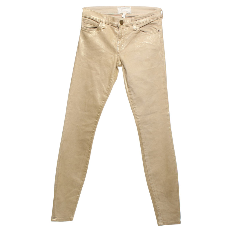 Current Elliott Gold colored jeans 