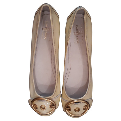 Carshoe Slippers/Ballerinas in Cream