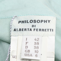 Philosophy Di Alberta Ferretti Robe en coton à la menthe